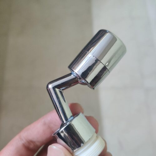 720° Rotating Faucet Aerator — Fits All Taps | Splash + Shower Mode | Water Saving photo review