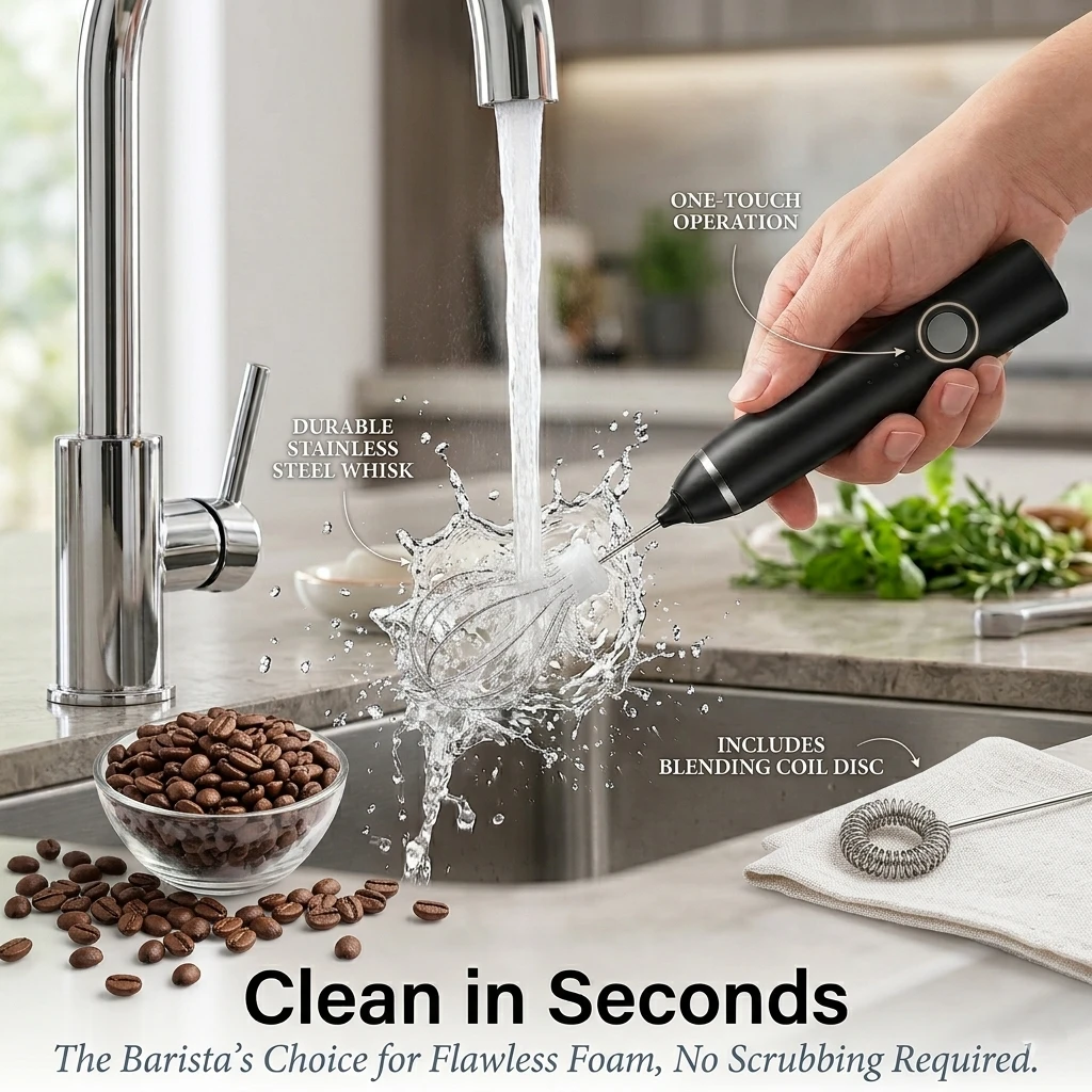 USB Rechargeable Milk Frother & whisk mixer - 3 Speed I Egg Beater I Coffee Frother